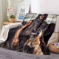 Manta Suave De Peluche Coral Con Estampado De La Serie the Walking Dead Zombie Para Sofa Cama Camping Decoración Del Hogar 100% Poliéster - details 1