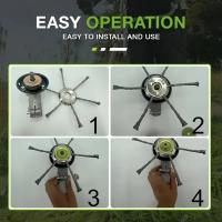 Cabeza De Escobilla Para Maleza Cabeza De Rueda De Acero Para Trimmer Eliminación De Hierba Moja Y Rusticidad Para Jardín - details 16