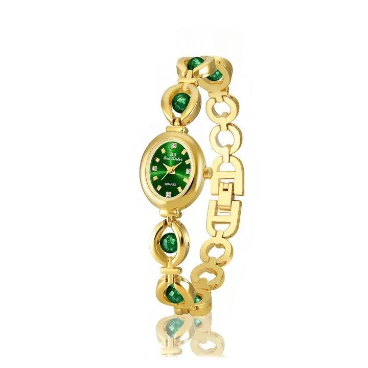Luz Lujo Mujer joyería FINA Reloj señoras Pearl pulsera Reloj para Gift Fiesta Escuela - 1