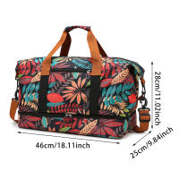 Bolsa De Gimnasio De Viaje Portátil Para Hombres Y Mujeres Bolso Cruzado De Hombro Con Mano Para Exterior Duffel Weekender Yoga Bolsa De Secado Seco Y Húmedo Separación Para Deportes De Entrenamiento - details 11