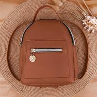 Mochila Mini Para Mujer De Cuero PU Multifuncional Bandolera Pequeña Color Sólido Fresco Bolsa De Hombro Para Teléfono Móvil - details 30