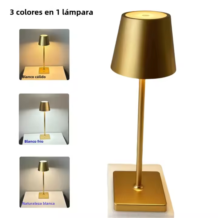 Lámpara De Mesa LED Recargable Con Interruptor Táctil 3 Colores Luz Nocturna Para Bar Club Cena Hogar Café Decoración Ambiental En Botella De Vino - 1