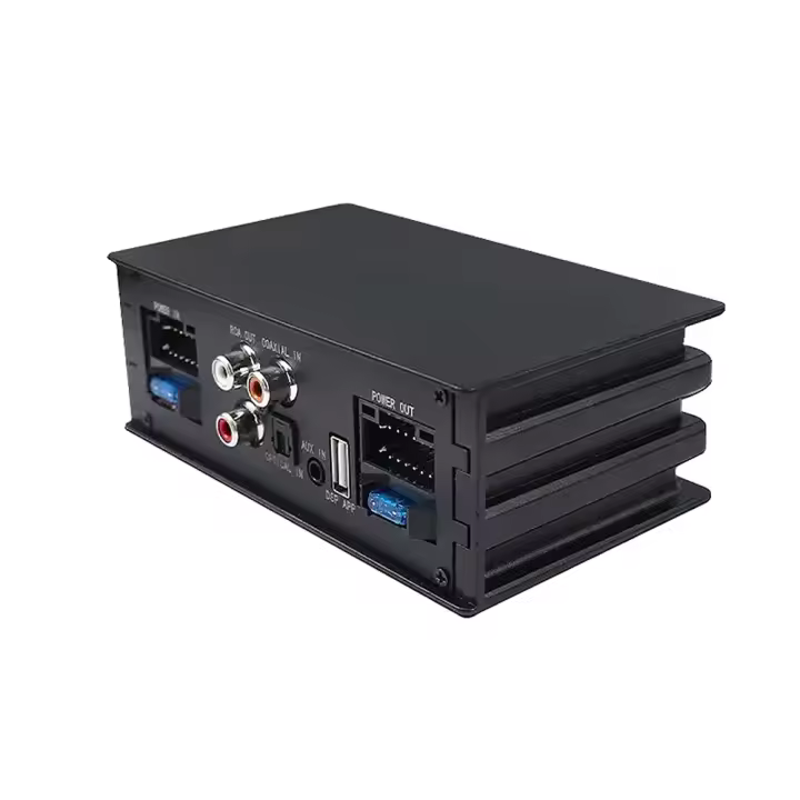 Procesador De Señal Digital Para Auto 4*50W Amplificador De Estéreo HIFI Con Radio Android Mejora Para Altavoces Automotrices TomoStrong SS-DSP4450 Negro - 1