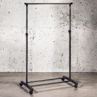 Perchero de Pie con Ruedas, Acero Inoxidable, DOBLE 80x43x90 a 160 cm, Perchero de Ropa Burro, Estructura Metalica Extensible, Organizador de Perchas y Ropa - details 6
