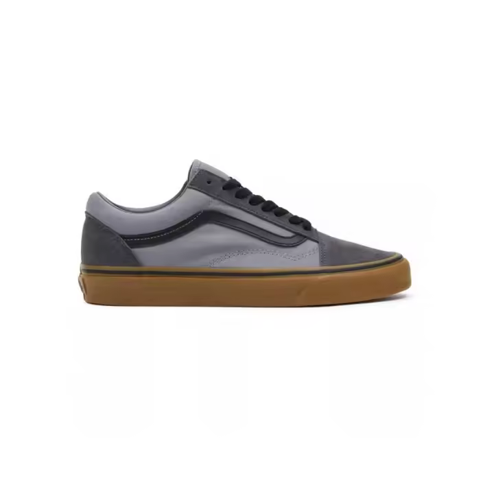 Zapatilla Hombre Vans Old Skool Gris Caramelo - 1