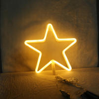 Lámpara De Neón Estrella Nube Luna Luz Nocturna LED USB Para Decoración De Hogar Boda Bar Negocios Fiesta Navidad Regalos - details 6