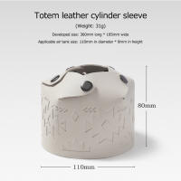Funda De Cuero Para Tanque De Gas Portátil Protector De Viaje Al Aire Libre Funda De Gas Para Camping Y Senderismo - details 8