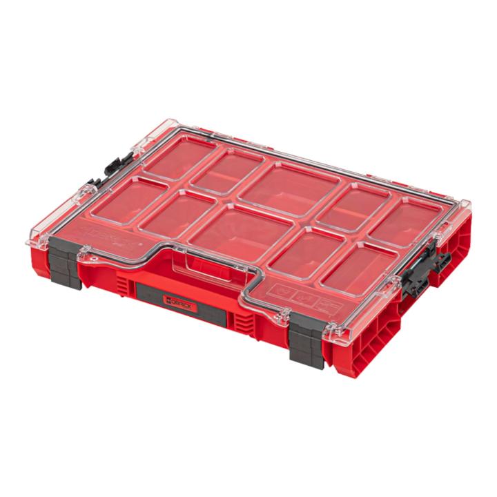 SISTEMA QBRICK Caja Herramientas Maletín Caixa De Ferramentas PRO Organizer 200 RED Ultra HD Caja De Surtido Tornillos Rojo 460 x 370 x 105 mm