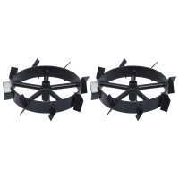 vidaXL Ruedas de metal para arado de gasolina 6,5 HP 2 uds - details 2