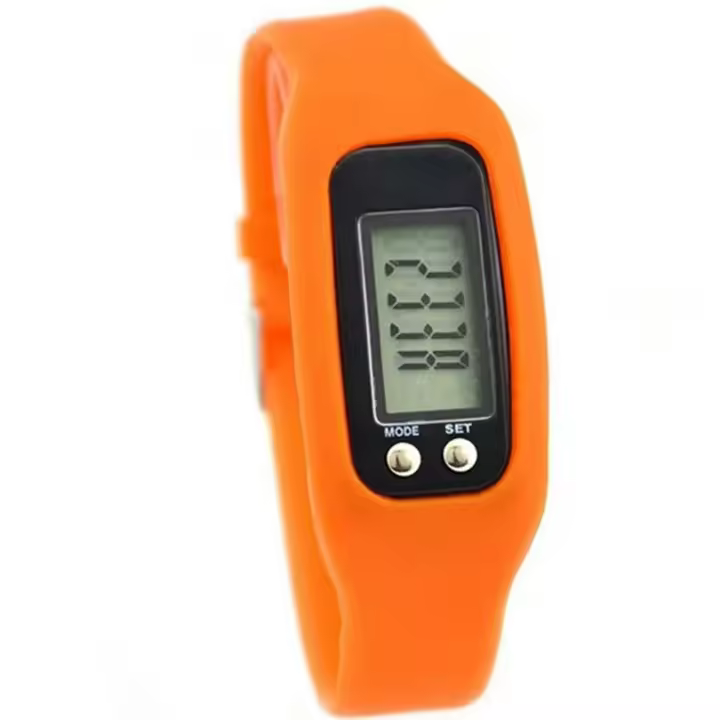 Podómetro reloj con pantalla LCD operación simple caminar fitness Tracker banda de muñeca digital paso - 1