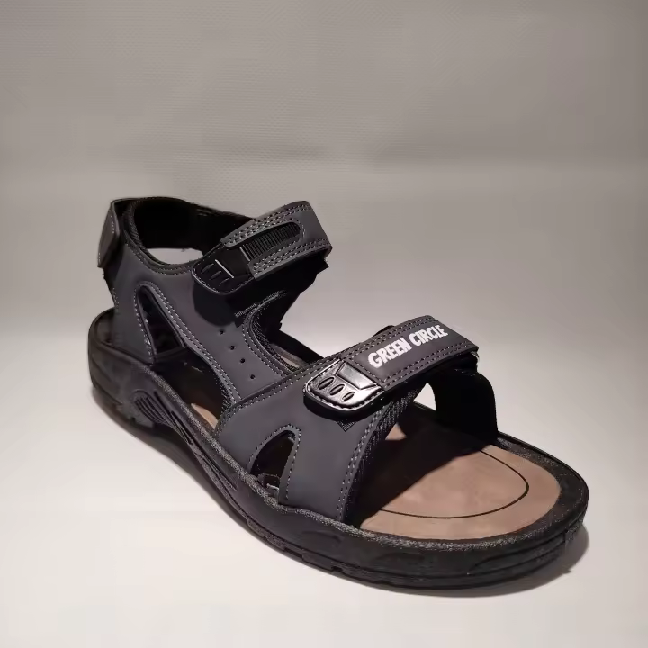Sandalias Hombre Green+Circle Sima. Gris. Suela de caucho antideslizante - 1