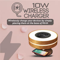 Promate Mirth Lámpara de Mesa Inteligente 3-en-1 con Altavoz Bluetooth TWS y Cargador Inalámbrico 10W - details 4