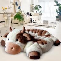 Cojín De Silla De Peluche De Forma De Vaca Para Mascotas Gatos Y Perros Almohadas De Decoración Para Habitación Suministros Para Mascotas Cómodo Y Transpirable - details 11