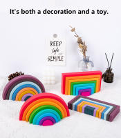 Juego De Colores Montessori De Madera Con 8 Capas Juguete De Pila De Bloques Coloridos Para Reconocimiento De Colores Y Construcción Para Niños De 4 a 6 Años - details 9