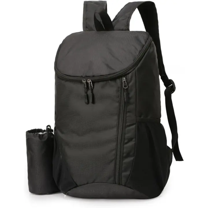 Ultralight Foldable Backpack, Hiking Backpack for Men and Women, Waterproof Travel Backpack, Ideal for Trekking, Travel, Hiking and Camping (Black) - 1