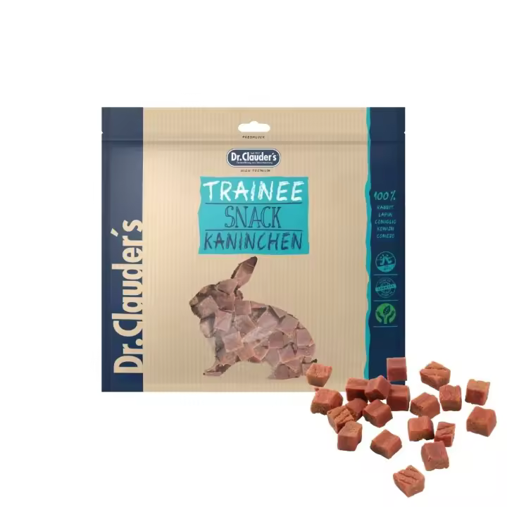Dr. Claude's Trainee Dog Snacks-cubos 100% Conejo-5 bolsas de 80gr fall a - 1