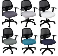 Cubierta De Silla De Oficina Universal En Spandex Anti-polvo Para Computadora Y Secretaria Cubierta De Asiento Split 1PCS - details 3