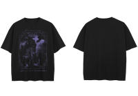 Camiseta De Algodón Vintage Para Hombre Y Mujer Con Diseño De Castillo Escalofriante Streetwear Hipster Blanca Para Primavera Y Verano - details 2