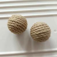 Juguete Para Gatos 10pcs Bola De Sisal Colorido Duradero Muela La Boca De La Bola Con Campana Estimula Los Dientes Y El Juguetumiento - details 2