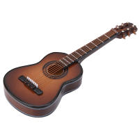 Guitarra De Madera Miniatura Con Soporte Decoración Moderna Simplicidad Para Escritorio Del Hogar Opciones De Tamaño 10cm Y 14cm - details 7