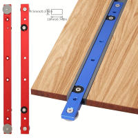 Barra De Miter De Aluminio 300/450mm Para Table Saws Herramienta De Carpintería Con Regla De Miter Para Trabajar En T-tracks Ranuras - details 1
