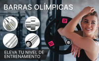 ManiBoom Barra OLIMPICA 20kg 220 cm para Discos y Pesas de Ø50mm - Barra de MUSCULACION para Press Banca, Halterofilia Crossfit - Barra Olímpica Carga máxima de 230kg para Gimnasio o Casa - details 6
