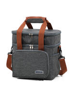 Bolsa De Almuerzo Aislada Doble Capa De Gran Capacidad Para Picnics Actividades Al Aire Libre Y Almacenamiento Diario Organizador Tote De Refrigero - details 5