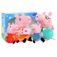 Peluche Peppa Pig Con George Y Su Familia Juguete De Peluche De Tamaño Grande Para Niños Regalo De Navidad Educativo Y Decorativo - details 5