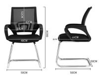 Silla de Oficina con Soporte Lumbar  Escritorio Sillon sin Ruedas Despacho casa salon habitacion ergonómica Gaming, escritorio,  arqueado - details 0