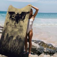 Toalla De Playa Batman El Caballero Oscuro Anime Absorbente Suave Para Niños Regalo Ideal Para Viajes Camping Gimnasio Tamaño 30x60 Cm - details 9
