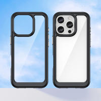 Funda transparente para iPhone 16 Pro Max, carcasa Dura translúcida, Borde transparente, parachoques para teléfono - details 4