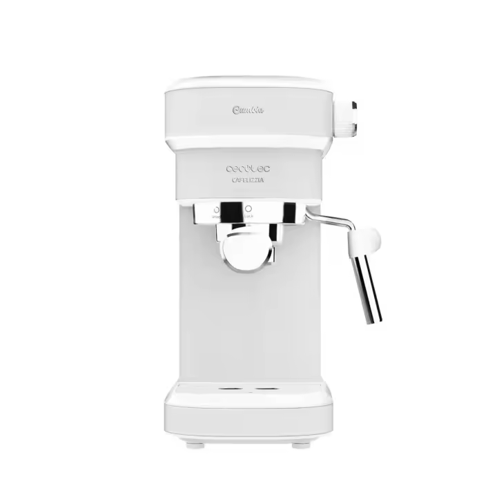 CECOTEC 01650 Cafetera Express Blanca: Potencia, Rapidez y Sabor para Espressos y Cappuccinos - 1