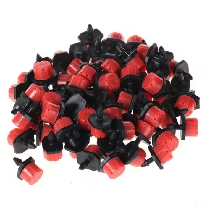 Sistema de riego por goteo con aspersor ajustable de 200 piezas, emisores de goteo ajustables - 1