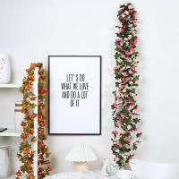 Vine Artificial De 250CM Con Flores De Rosa Silken Para Decoración De Boda Navidad Hogar Y Jardín Centros De Mesa Y Arco De Novia - details 0