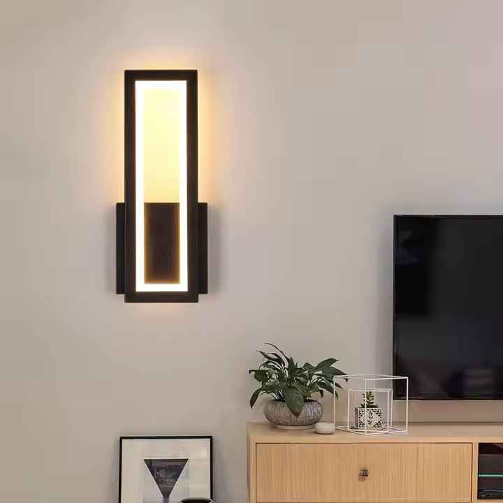 Luz de pared LED de Interior, 16W Luz de pared led cuadrada simple, moderna iluminación decorative LED lámpara de pared para Sala de estar, dormitorio, pasillo Blanco cálido 3000K - 1