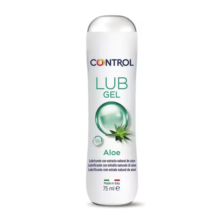 Control CONTROL Lubricante Gel Aloe 75 Ml - Alivia Sequedad Vaginal - Facilita Penetración - Compatible con Preservativos - 1