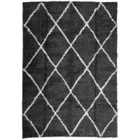vidaXL Alfombra de pelo largo moderna PAMPLONA 160x230cm Color Antracita,  Beige,  Crema y mas Alfombras de área  Alfombra de Piso para Sala de Estar Dormitorio Habitación Salón - details 0