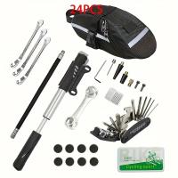 Kit De Herramientas Para Bicicleta Con Bomba De Pneumáticos Y Reparación De Neumáticos Sin Pegamento Set Multifuncional Para Reparación De Bicicletas - details 12