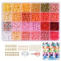 Kit De Hacer Pulseras Con Arcilla Polimérica 2400 Piezas Combinaciones Variadas Con Hebilla De Concha Y Cangrejo - details 11