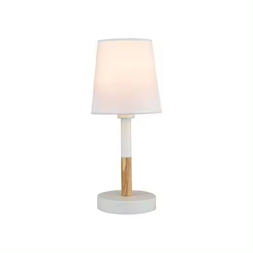 Lámpara de mesa E14 (40W máximo 230V) IP20 Ø13x32cm color blanco - 1