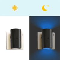 Luces Nocturnas LED Ajustables En Brillo Con Sensor De Atardecer a Amanecer Cilíndricas Para Pared Conexión a La Fuente De Alimentación - details 11