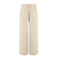 Pantalones Anchos Para Mujer Cintura Alta Elástica Trasera Negocios Casual Largo Pantalones Regulares De Pierna Recta Para Otoño/Invierno - details 53