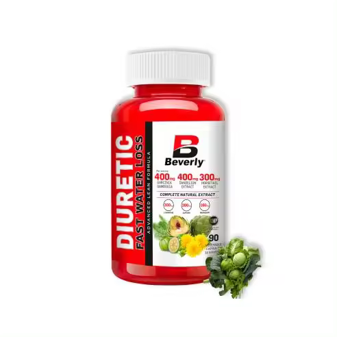 Beverly Nutrition - Diurético Rápida Pérdida de Agua - 90 Cápsulas Veganas - 1