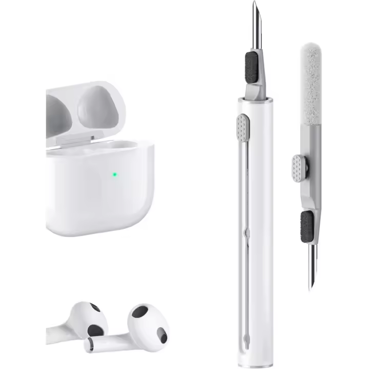 Kit de Limpieza para AirPods: 3 en 1, compatible con AirPods/AirPods Pro, con Esponja, Cabeza y estuche de carga. Es muy rápido. - 1