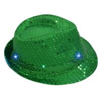 Sombrero De Jazz LED Colorido Para Fiesta Carnaval Luz Encendida Sombrero De Linterna Para Adultos Hombre Mujer Sombrero De Fiesta De Glitter - details 12