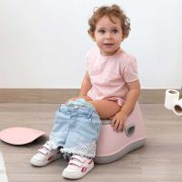 Kiokids Orinal para Bebe Desmontable con Tapa con Asas Respaldo y Antideslizante Rosa - details 2