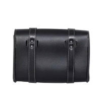Bolsa De Sillín Para Motocicleta Impermeable De PU Cuero Con Hebilla De Desbaste Universal Para Harley Dyna Sportster XL883 Estilo Punk - details 4