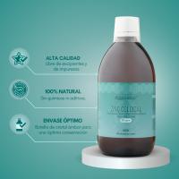 DIOXNATUR® Zinc Coloidal 500ml 20 ppm - Solución de Zinc en Forma Líquida - Botella de Vidrio Ámbar - details 1