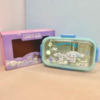 Caja De Almuerzo Sanrio Hellokitty Con Diseño De Kuromi Y Cinnamoroll Anti-Desbordamiento Para Niños Dividida Y Portátil Regalos De Anime Cartoon - details 1