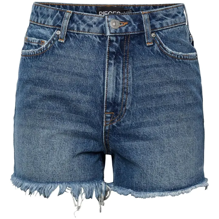 Pantalon Corto Pieces Pctulla para mujer en color azul - 1